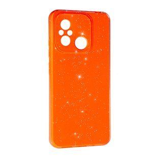 TPU чехол Summer Vibe для Xiaomi Redmi 12C оранжевый 088471 фото
