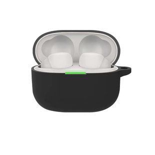 Силіконовий чохол із карабіном для Sony LinkBuds S чорний 89626 фото