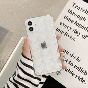 Чохол силіконовий Heart Glossy Silicone на iPhone 15 Pro Max / прозорий 098113 фото