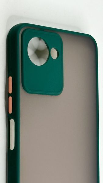 TPU чохол накладка Matte Color Case для Realme C30S темно-зелений 092632 фото