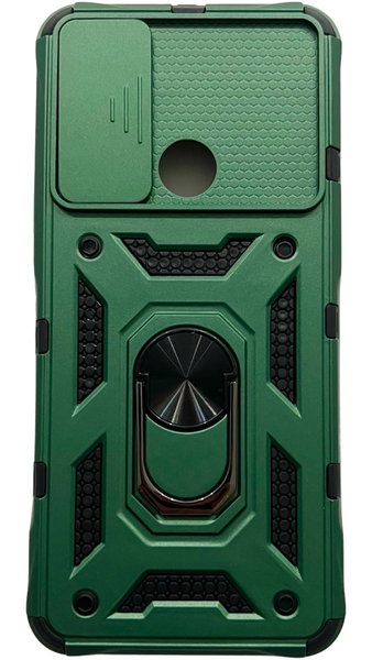 PC + TPU чехол Camshield armor для Motorola E40 (на мото е40) зеленый 87001 фото