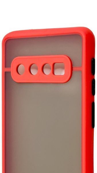 TPU чохол накладка Matte Color Case для Samsung Galaxy S10 червоний 092232 фото