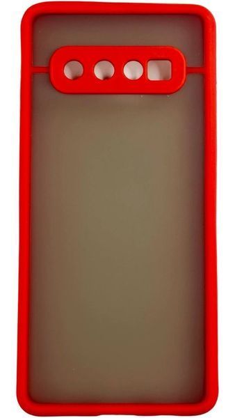 TPU чохол накладка Matte Color Case для Samsung Galaxy S10 червоний 092232 фото