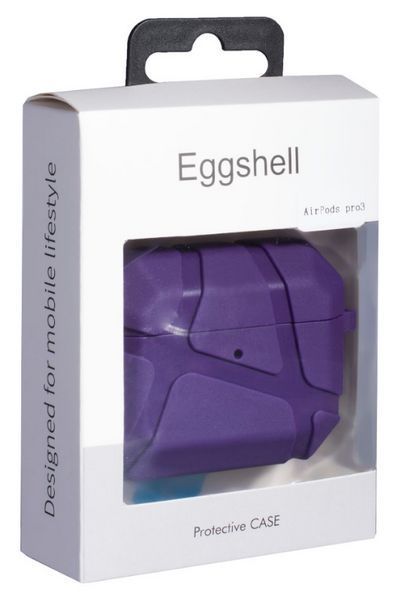 Силиконовый чехол Fashion Pods с карабином для AirPods Pro 3 / Shock Violet 204168 фото