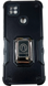 PC + TPU чехол Armor Magnet Ring для Xiaomi Redmi 10A (редми 10а) черный 085615 фото 1