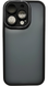 TPU чохол Luxury Metal Lens на iPhone 14 Pro (на айфон 14 про) чорний 086446 фото 1