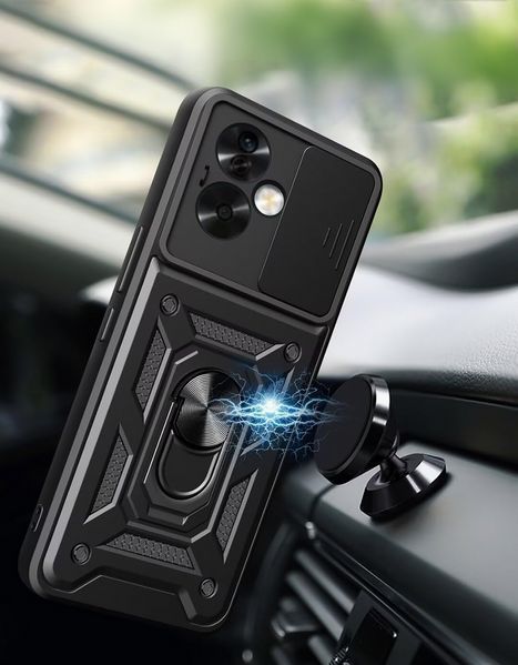 PC + TPU чохол Camshield armor на Oppo Reno 11F / червоний 096795 фото