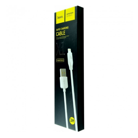 USB кабель Hoco X1 Rapid USB to Lightning (3m) 81830 фото