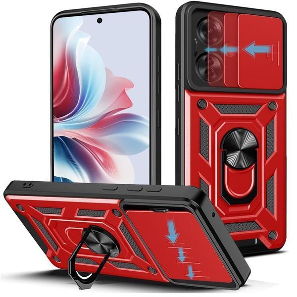 PC + TPU чохол Camshield armor на Oppo Reno 11F / червоний 096795 фото