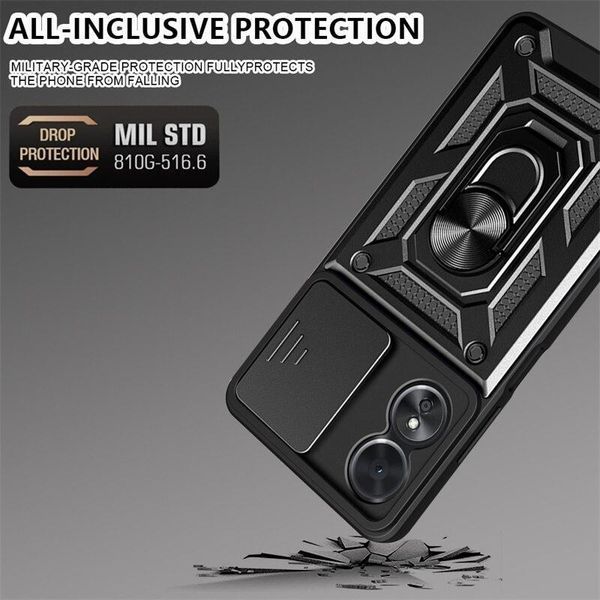 PC + TPU чехол Camshield armor для OPPO A98 (5G) / серебристый 089372 фото