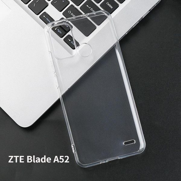 Ультратонкий чохол для ZTE Blade A52 прозорий (на зті а52) 87751 фото