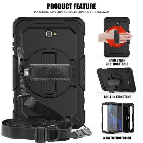 PC + TPU чохол Armor Cover Tablet на планшет Samsung Galaxy Tab A 10.1 (T580/585) / чорний 100062 фото
