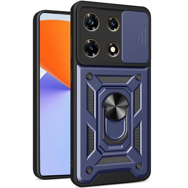 PC + TPU чехол Camshield Armor для Infinix Note 30 / синий 092032 фото