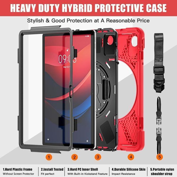 Чохол Carbon Armor Cross Tablet на планшет Lenovo Tab M11 (11") / червоний 097622 фото