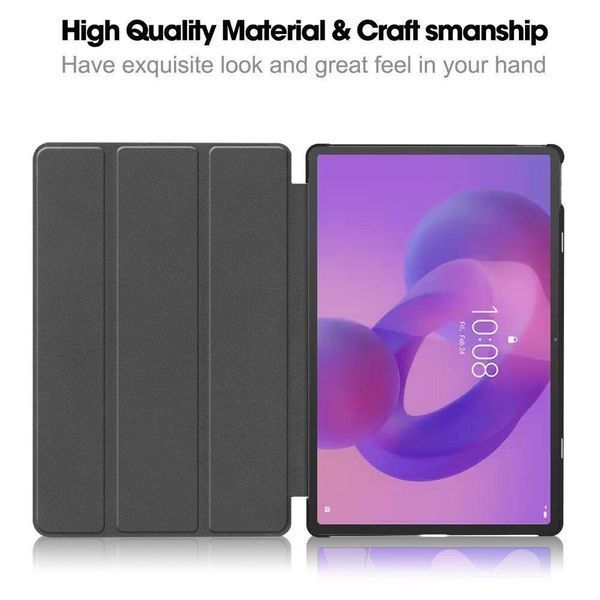 Шкіряний чохол книжка Crazy Horse на планшет Lenovo Idea Tab Pro (12.7")/dont touch me 099242 фото