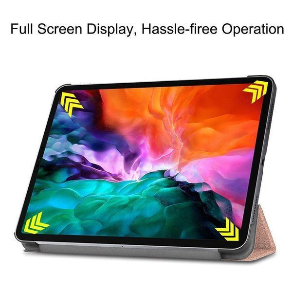Шкіряний чохол книжка Crazy Horse на планшет iPad Pro 12.9" (2022) / чорний 098574 фото