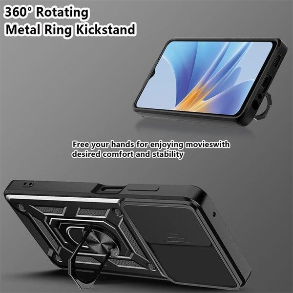 PC + TPU чехол Camshield armor для OPPO A98 (5G) / серебристый 089372 фото