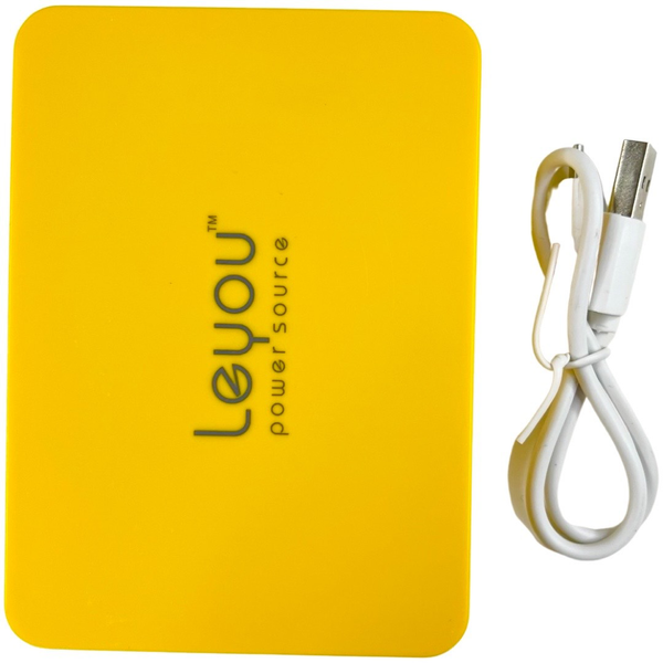Зовнішній акумулятор Power Bank Leyou LY-900 2A 2USB 11200mAh жовтий 085281 фото