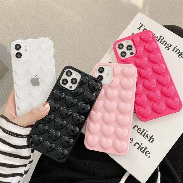 Чохол силіконовий Heart Glossy Silicone на iPhone 15 Pro Max / прозорий 098113 фото