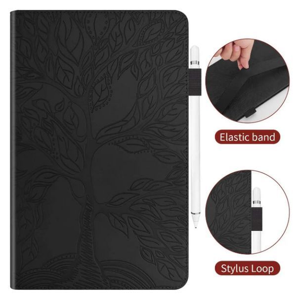 Чохол книжка Wood book для Lenovo Tab K11 2024 (11") / чорний 202186 фото