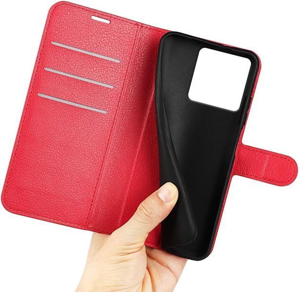Чехол книжка Lichee для ZTE Blade V50 Vita красный 094927 фото