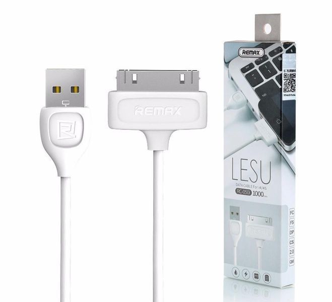 USB-кабель Remax Lesu для iPhone 4/4S (2 кольори в наявності) (RC-050i) 12163 фото