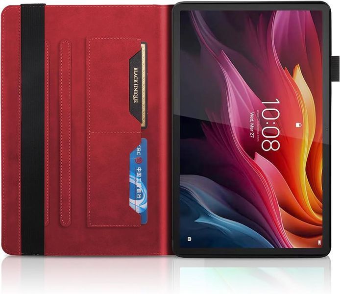 Чохол книжка Wood Book на планшет Lenovo Xiaoxin Pad Pro (12.7") 2025 / червоний 099883 фото