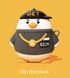 Силіконовий чохол із карабіном для AirPods 4/Hip-hop duck 098524 фото 1
