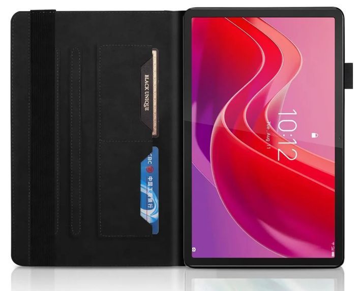 Чохол книжка Wood book для Lenovo Tab K11 2024 (11") / чорний 202186 фото