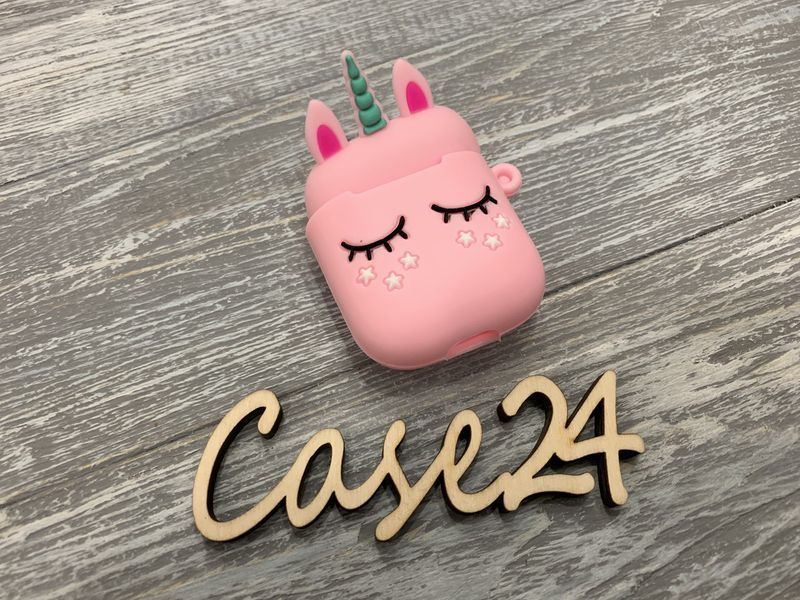 Силіконовий чохол для AirPods з карабіном (2 кольори) 017313 фото