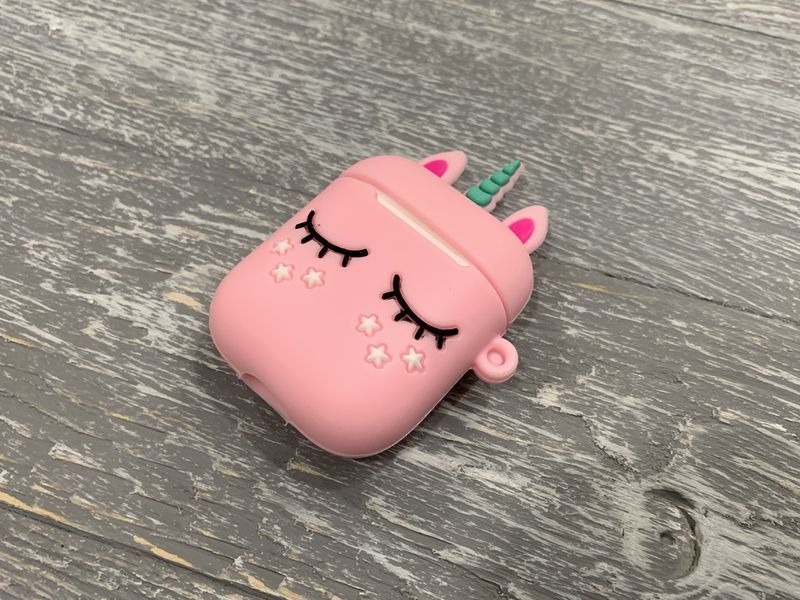 Силіконовий чохол для AirPods з карабіном (2 кольори) 017313 фото