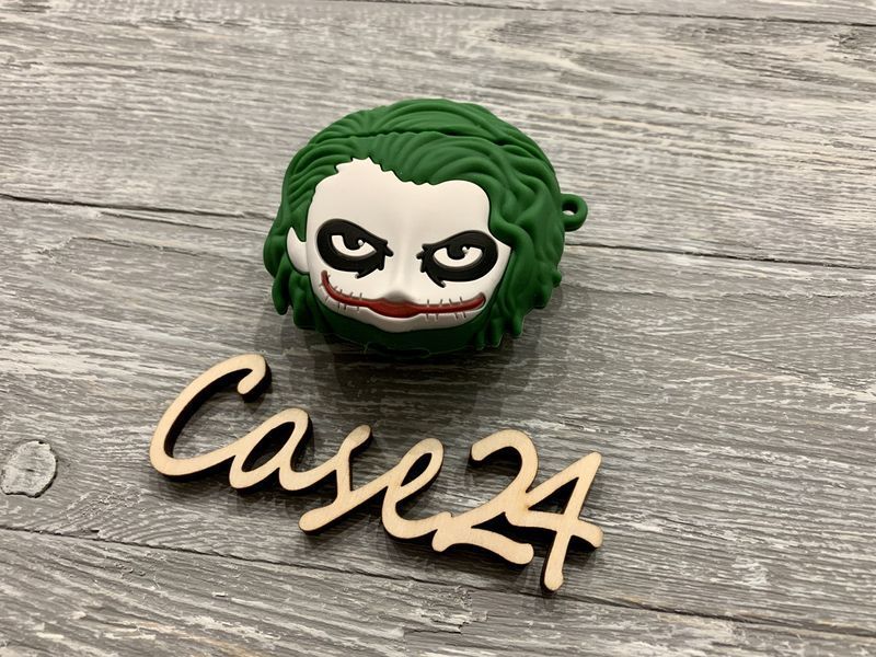 Чехол 3д Joker на наушники Airpods (на аирподс) 017492 фото