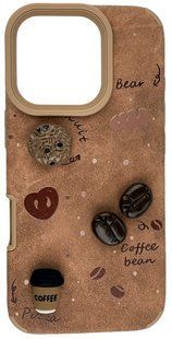 Силіконовий 3D чохол Coffee для iPhone 16 Pro / коричневий 202795 фото