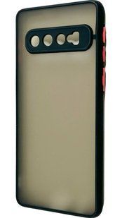 TPU чехол накладка Matte Color Case для Samsung Galaxy S10 черный 092233 фото
