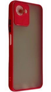 TPU чохол накладка Matte Color Case для Realme C30S червоний 092633 фото