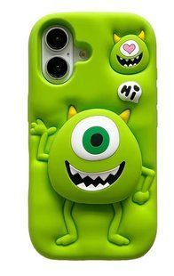 Резиновый 3D чехол для iPhone 16 Pro Max / Mike Wazowski 098664 фото