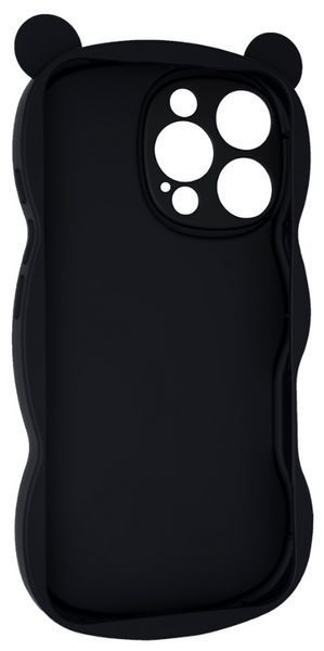 Силіконовий 3D чохол Hello Bear для iPhone 14 Pro Max / black 202491 фото