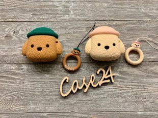 Чехол Teddy Dog на Airpods (2 цвета) 080489 фото