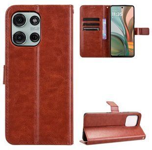 Чохол книжка Book case для Motorola G75 (5G) / коричневий 098810 фото