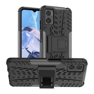 PC + TPU чехол Armor на Motorola E22 черный 89524 фото