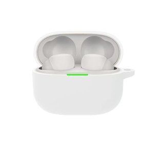 Силіконовий чохол із карабіном для Sony LinkBuds S білий 89627 фото
