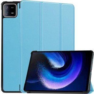 Чехол книжка Crazy Horse на Xiaomi Mi Pad 6 (11") / голубой 093891 фото