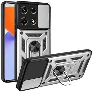 PC + TPU чехол Camshield Armor для Infinix Note 30 / серебристый 092033 фото