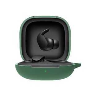 Силіконовий чохол із карабіном для Beats Fit Pro зелений 89677 фото
