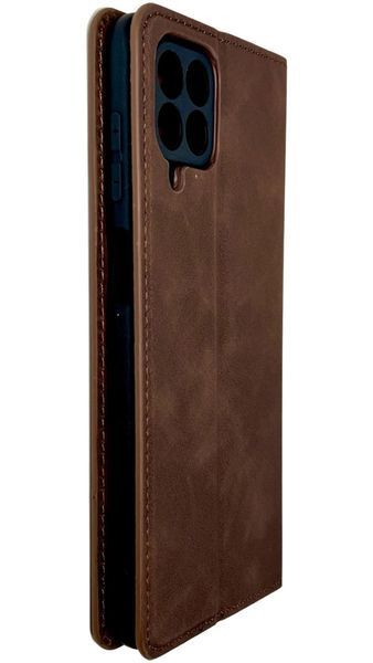 Шкіряний чохол-книжка Amsterdam на Samsung Galaxy M33 коричневий 088055 фото