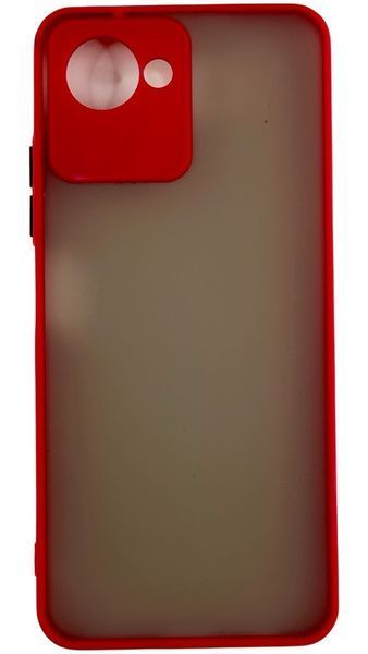 TPU чохол накладка Matte Color Case для Realme C30S червоний 092633 фото