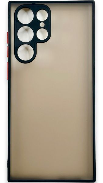 TPU чохол накладка Matte Color Case для Samsung Galaxy S22 Ultra чорний 092183 фото