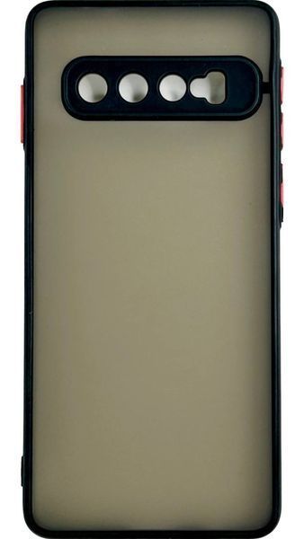 TPU чохол накладка Matte Color Case для Samsung Galaxy S10 чорний 092233 фото