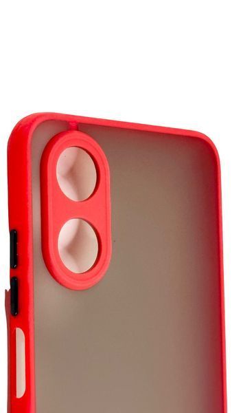 TPU чохол накладка Matte Color Case для OPPO A17k червоний 83237 фото