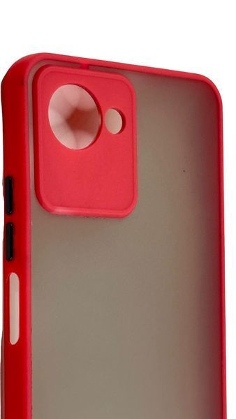 TPU чохол накладка Matte Color Case для Realme C30S червоний 092633 фото